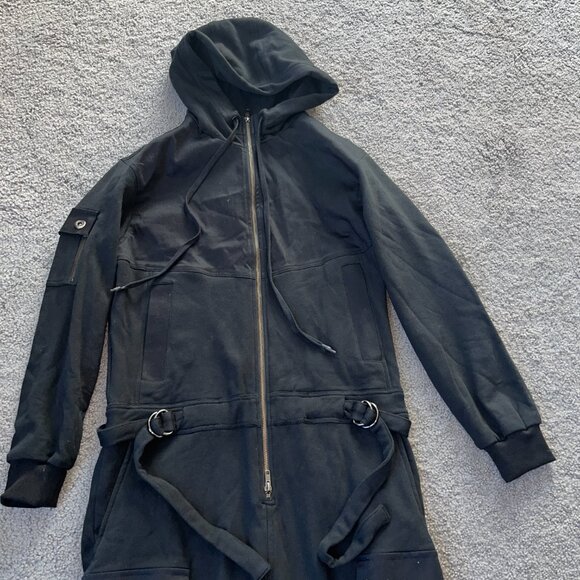 Jonny Cota Fleece Hooded Jumpsuit Long Sleeve - Cutting Edge Streetwear - EUC- S - Picture 6 of 16